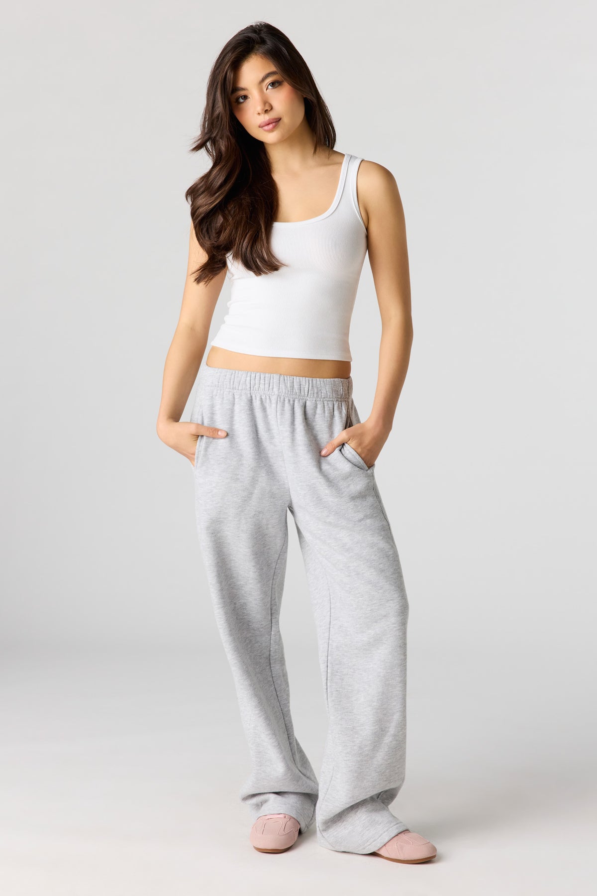 Alt View 7. Luxe Fleece Baggy Sweatpant - Charcoal