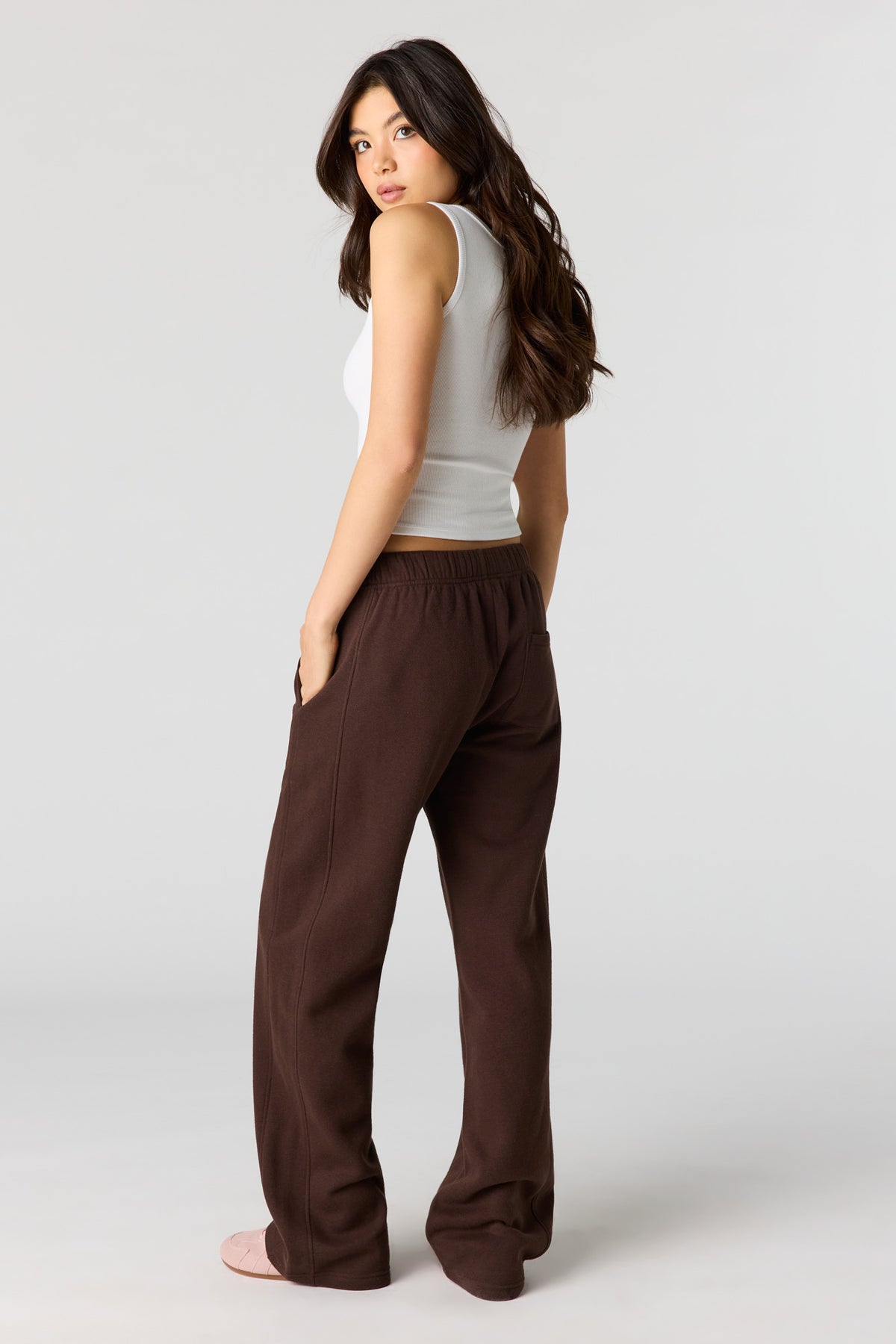 Alt View 12. Luxe Fleece Baggy Sweatpant - Charcoal