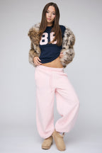 Luxe Fleece Barrel Jogger
