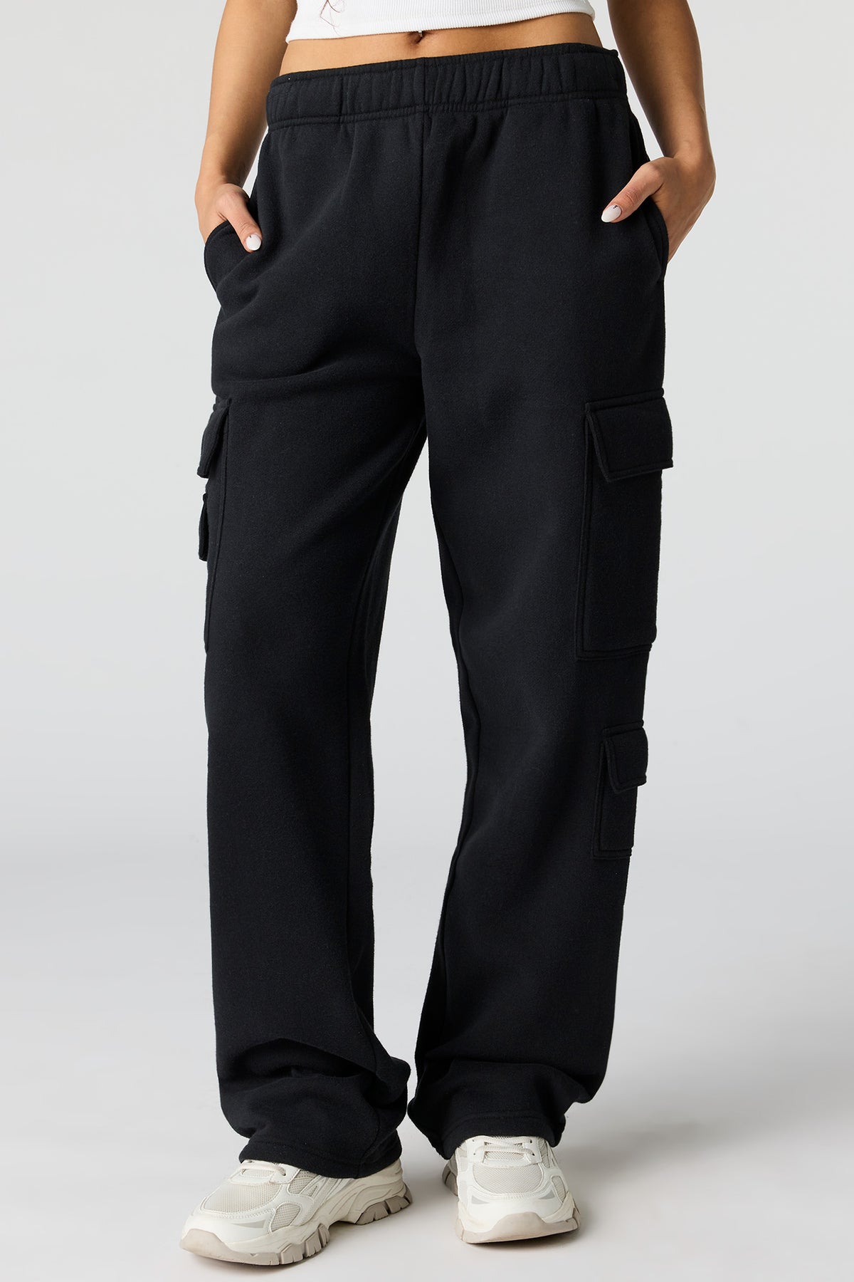 Vue alternative 2. Pantalon d'entraînement cargo en molleton de luxe