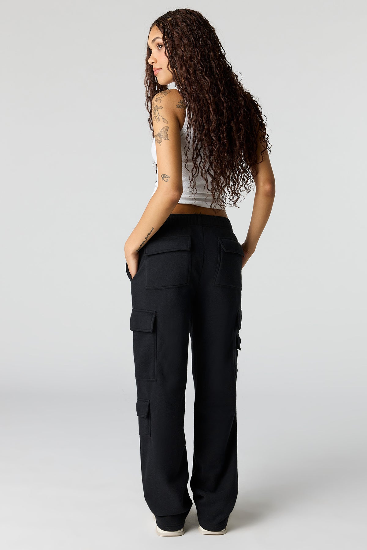 Vue alternative 3. Pantalon d'entraînement cargo en molleton de luxe