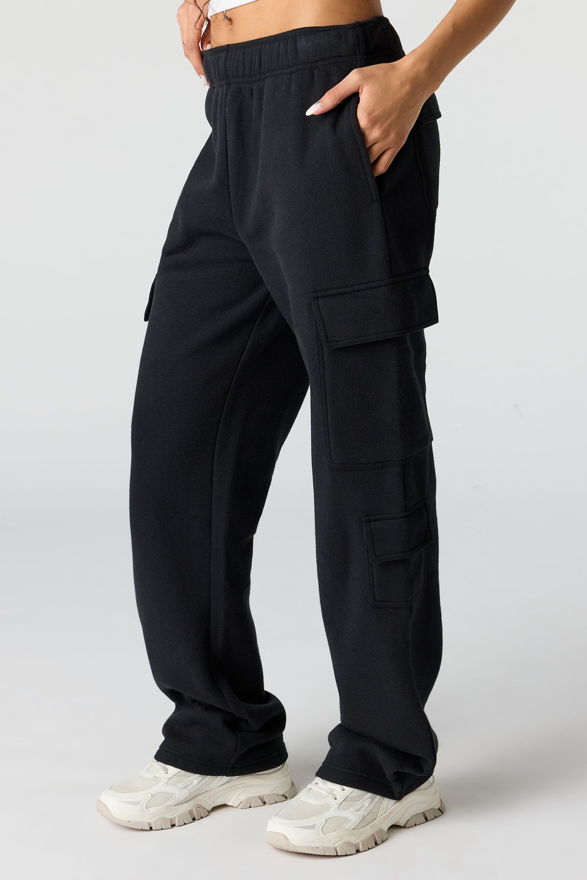 Vue alternative 4. Pantalon d'entraînement cargo en molleton de luxe