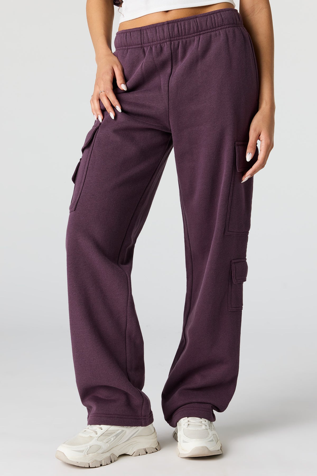 Vue alternative 2. Pantalon d'entraînement cargo en molleton de luxe