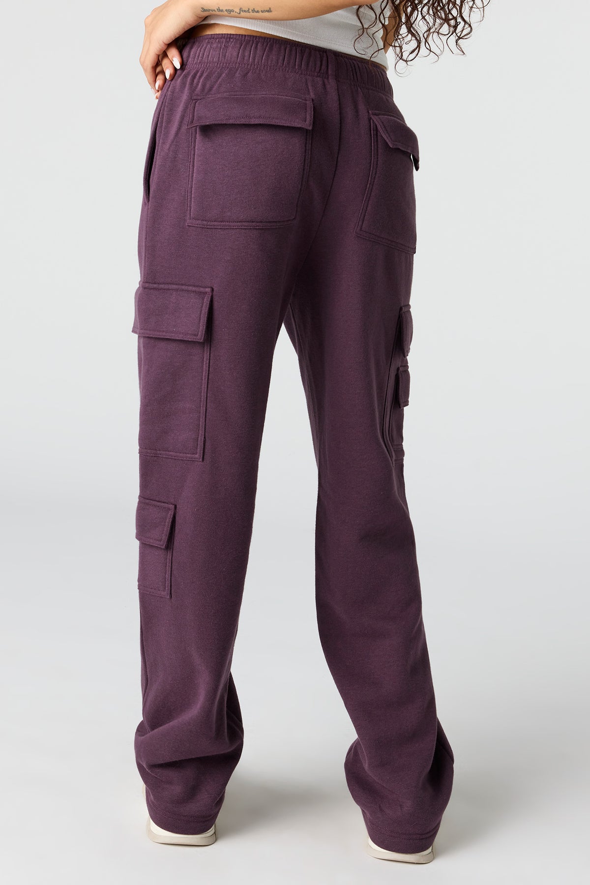 Vue alternative 4. Pantalon d'entraînement cargo en molleton de luxe