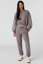 Luxe Fleece Washed Low Rise Jogger