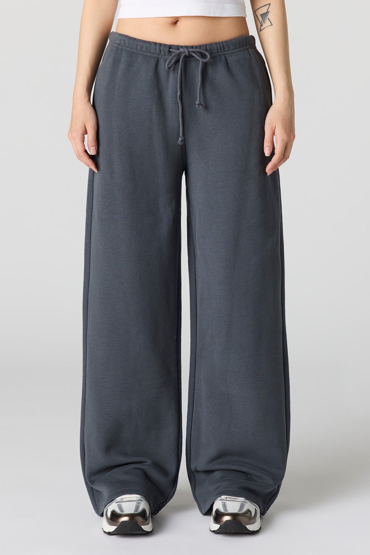 Vue alternative 2. Pantalon d'entraînement à jambe large en molleton de luxe