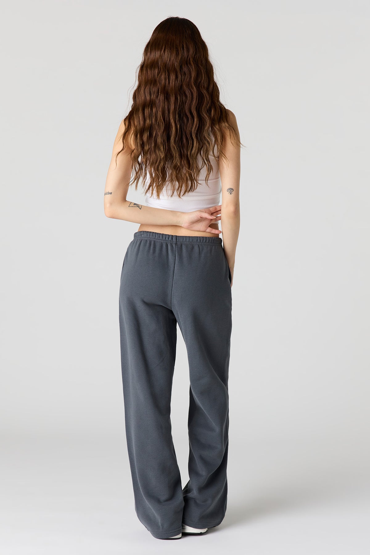 Vue alternative 3. Pantalon d'entraînement à jambe large en molleton de luxe