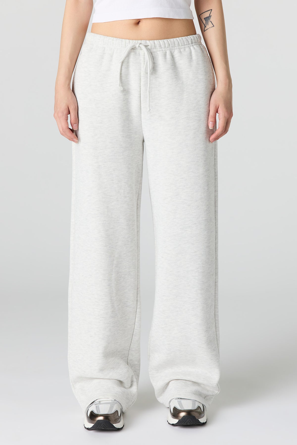 Vue alternative 2. Pantalon d'entraînement à jambe large en molleton de luxe