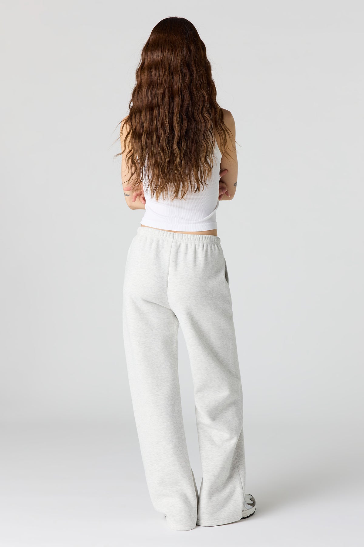 Vue alternative 3. Pantalon d'entraînement à jambe large en molleton de luxe