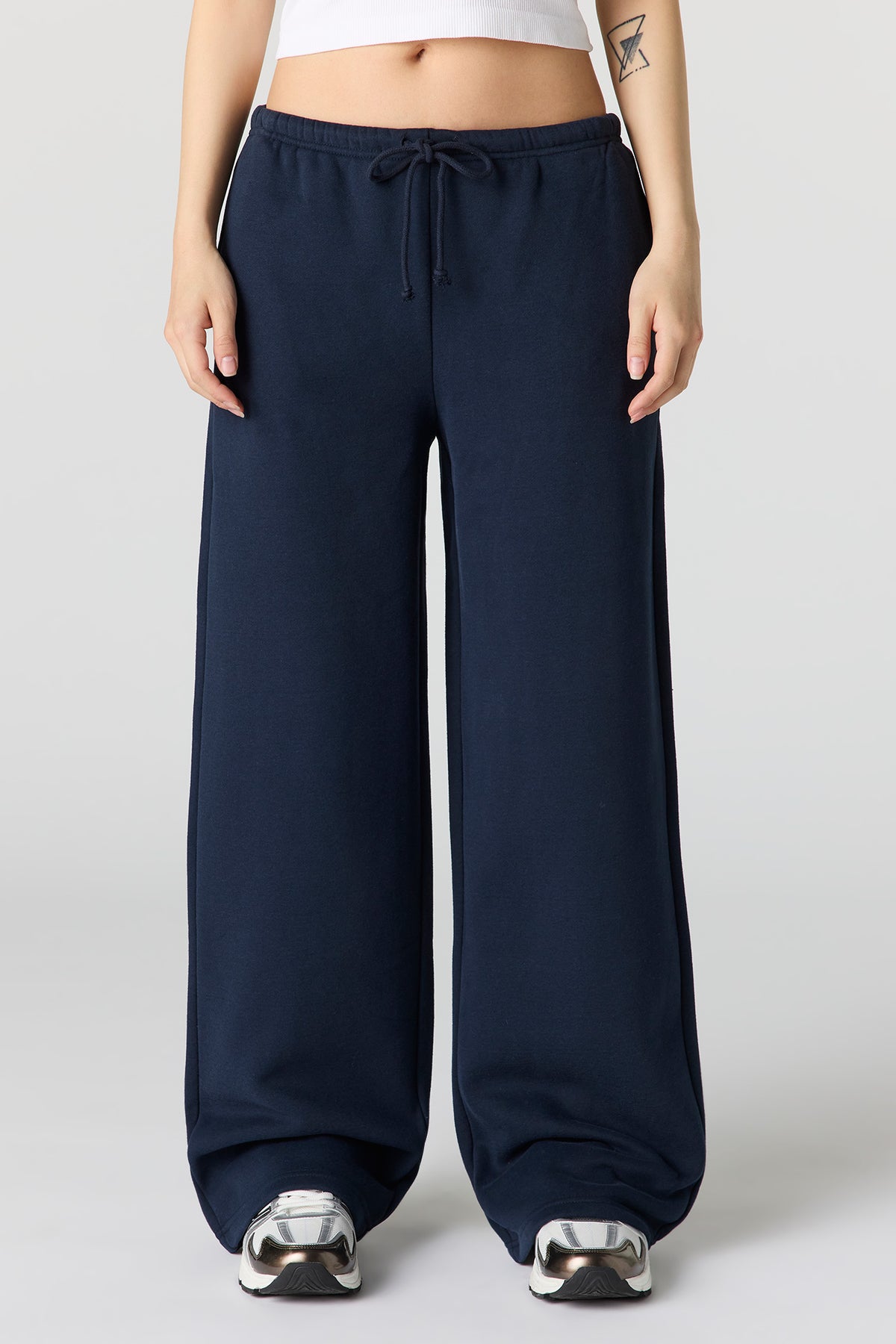 Vue alternative 2. Pantalon d'entraînement à jambe large en molleton de luxe