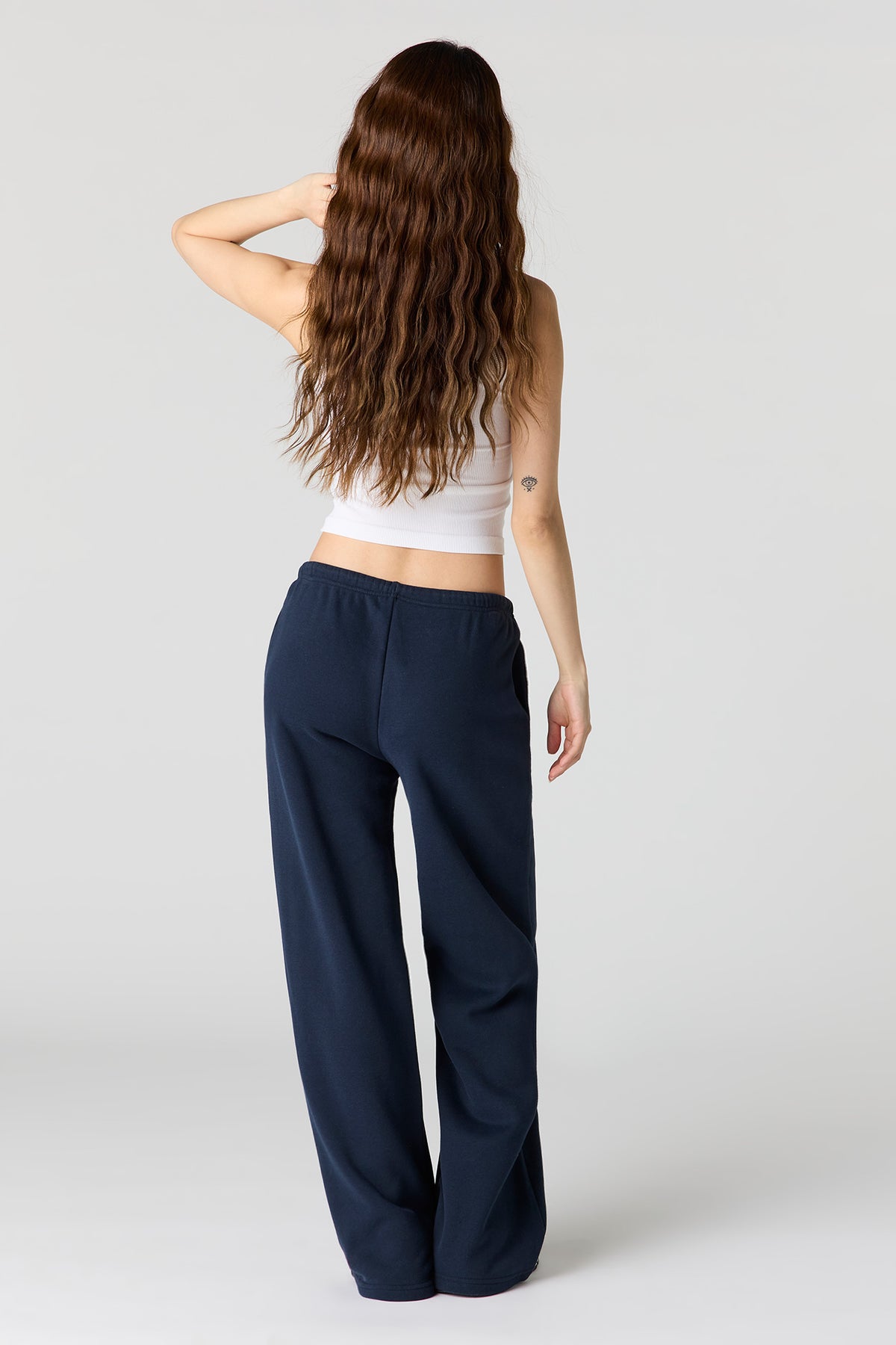 Vue alternative 3. Pantalon d'entraînement à jambe large en molleton de luxe