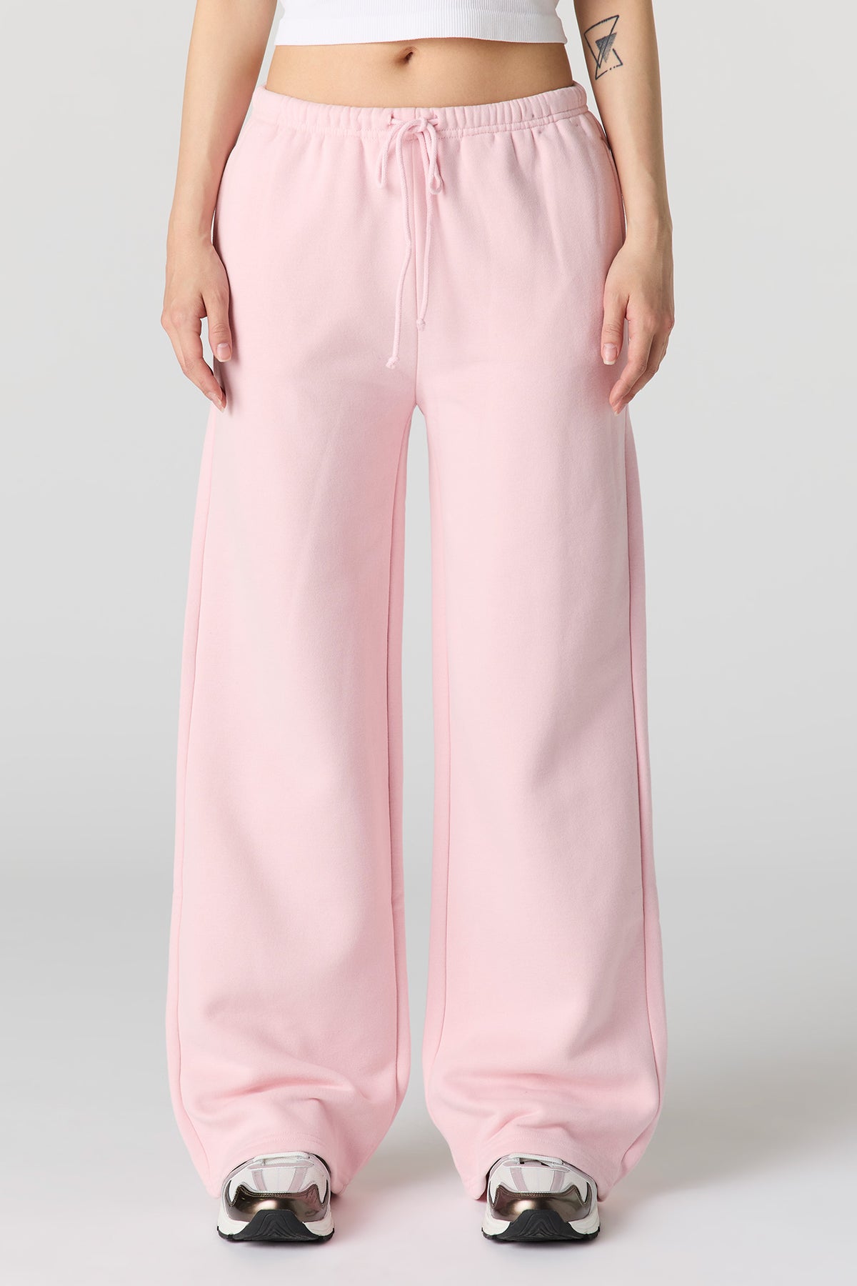 Vue alternative 2. Pantalon d'entraînement à jambe large en molleton de luxe