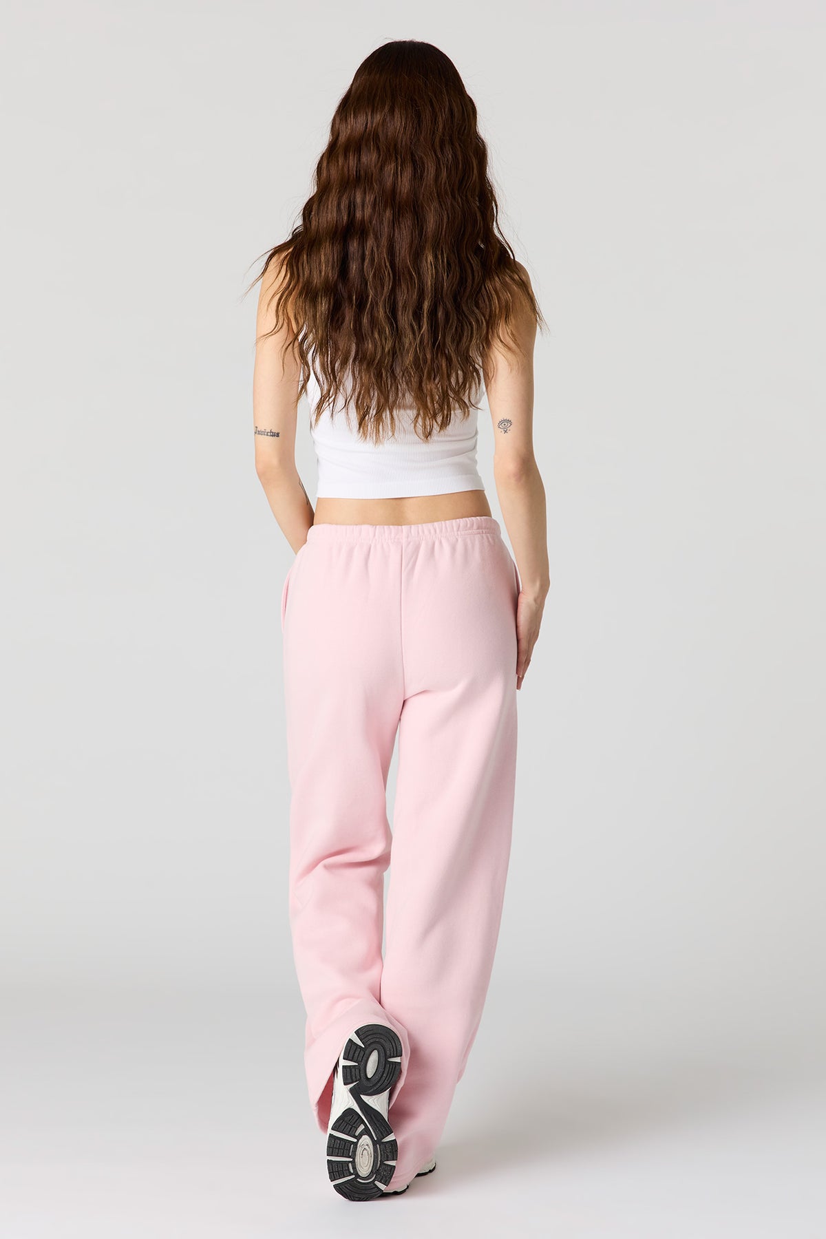 Vue alternative 3. Pantalon d'entraînement à jambe large en molleton de luxe