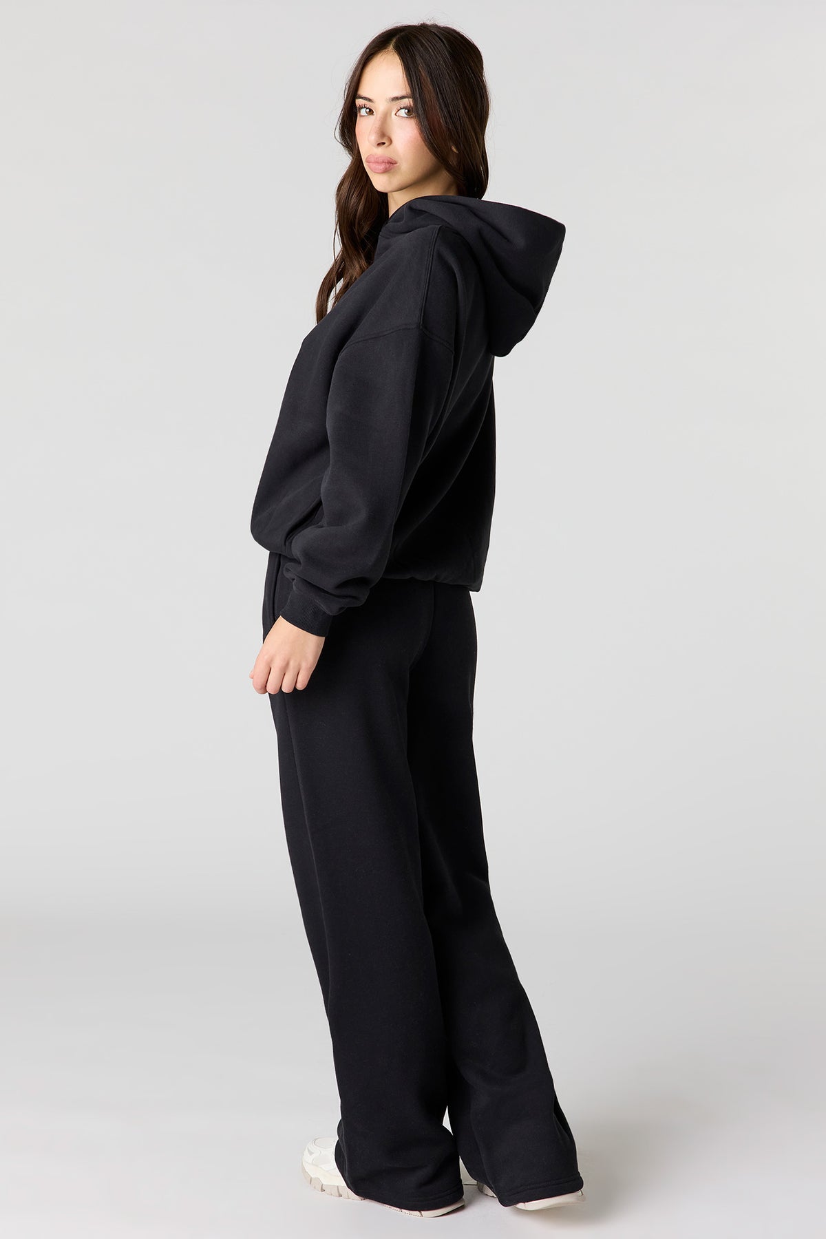 Vue alternative 3. Pantalon d'entraînement à jambe large en molleton de luxe