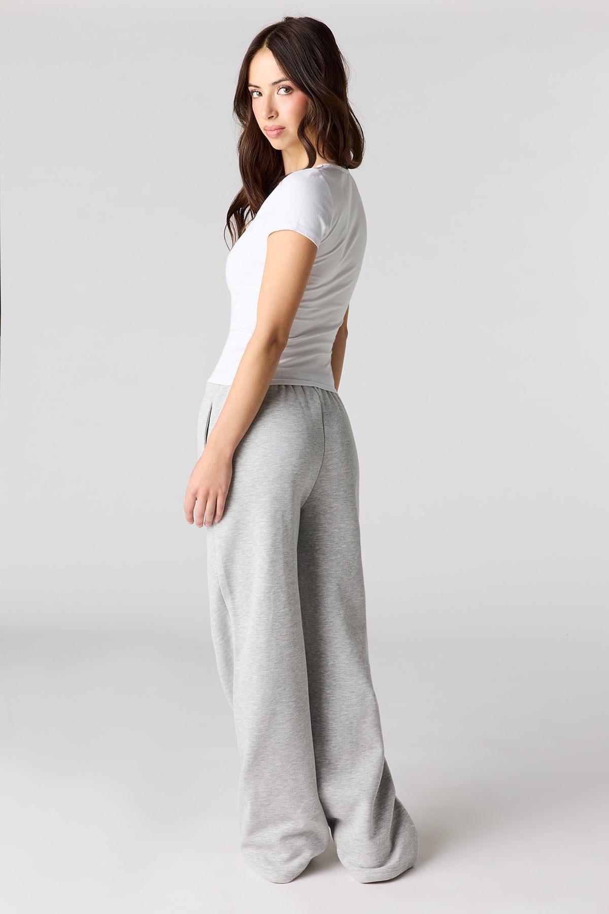 Vue alternative 3. Pantalon d'entraînement à jambe large en molleton de luxe