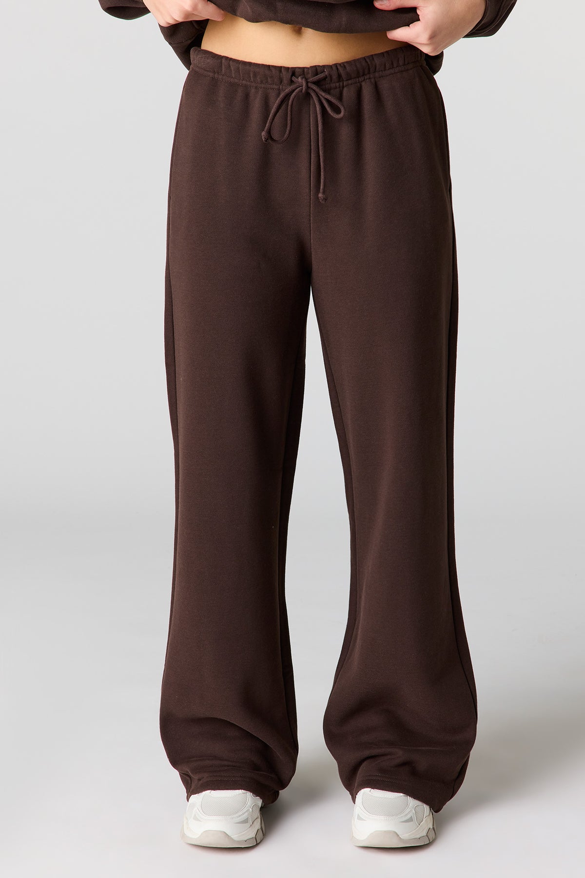 Vue alternative 2. Pantalon d'entraînement à jambe large en molleton de luxe
