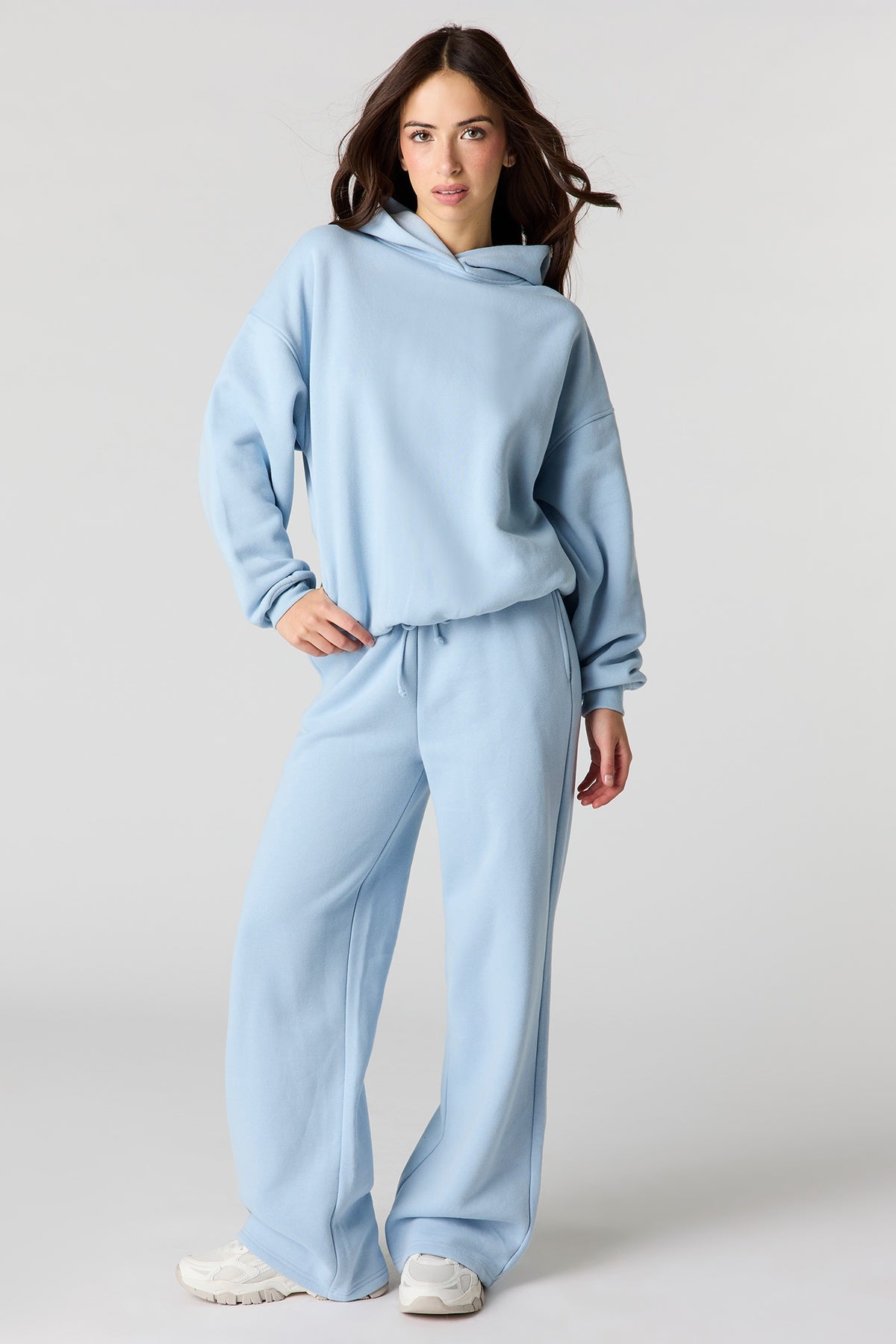 Vue alternative 4. Pantalon d'entraînement à jambe large en molleton de luxe