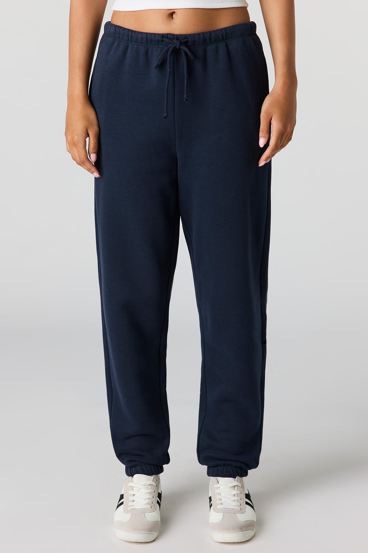 Alt View 2. Luxe Fleece Low-Rise Jogger - Dark Blue
