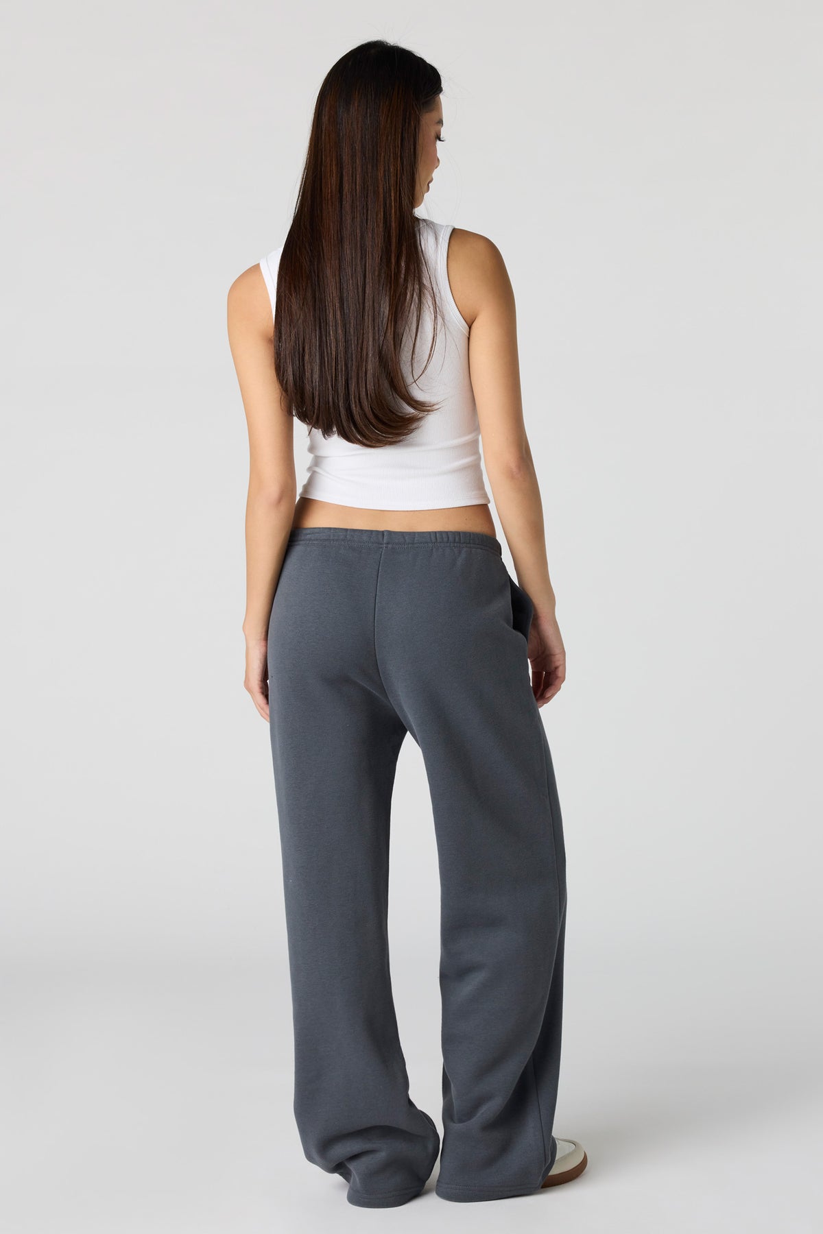 Alt View 6. Luxe Fleece Wide Leg Sweatpant - Burgundy