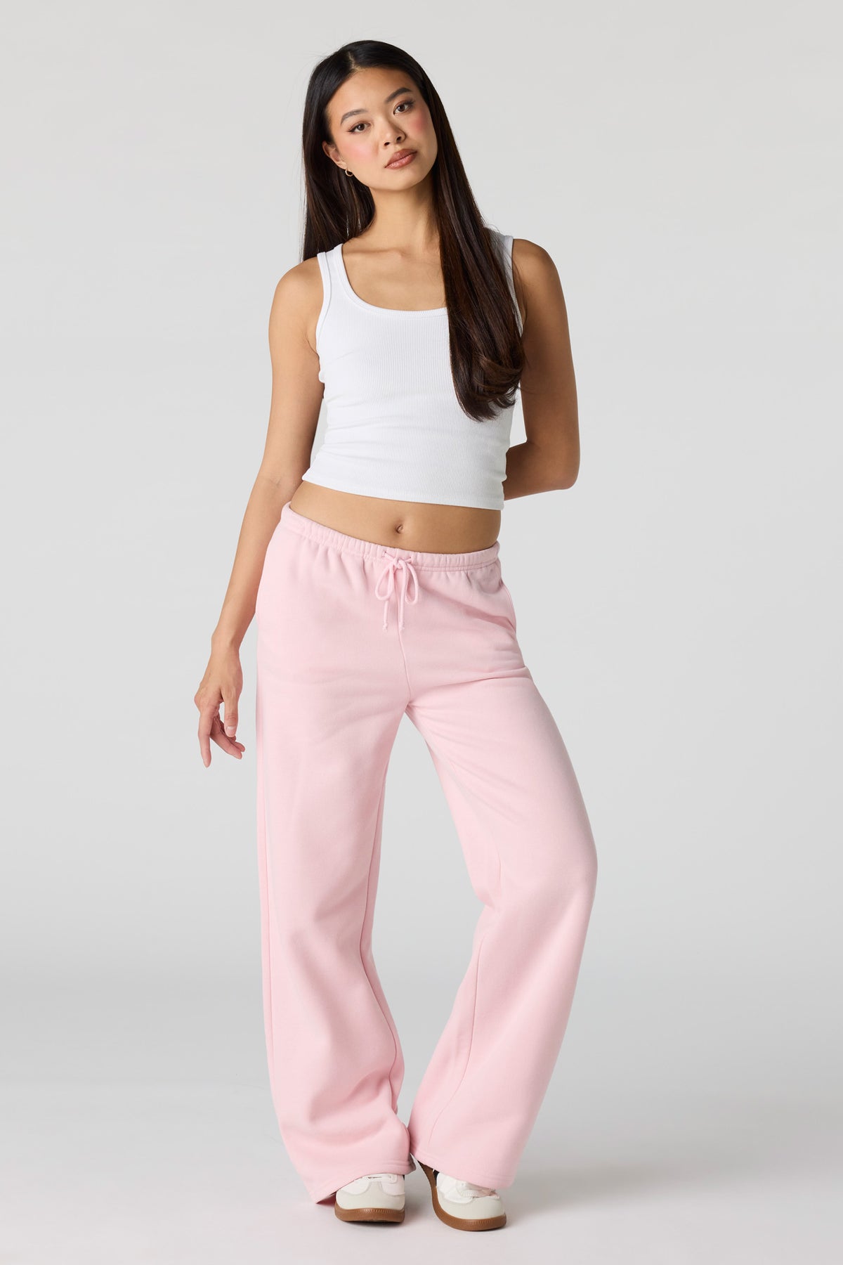 Alt View 13. Luxe Fleece Wide Leg Sweatpant - Burgundy