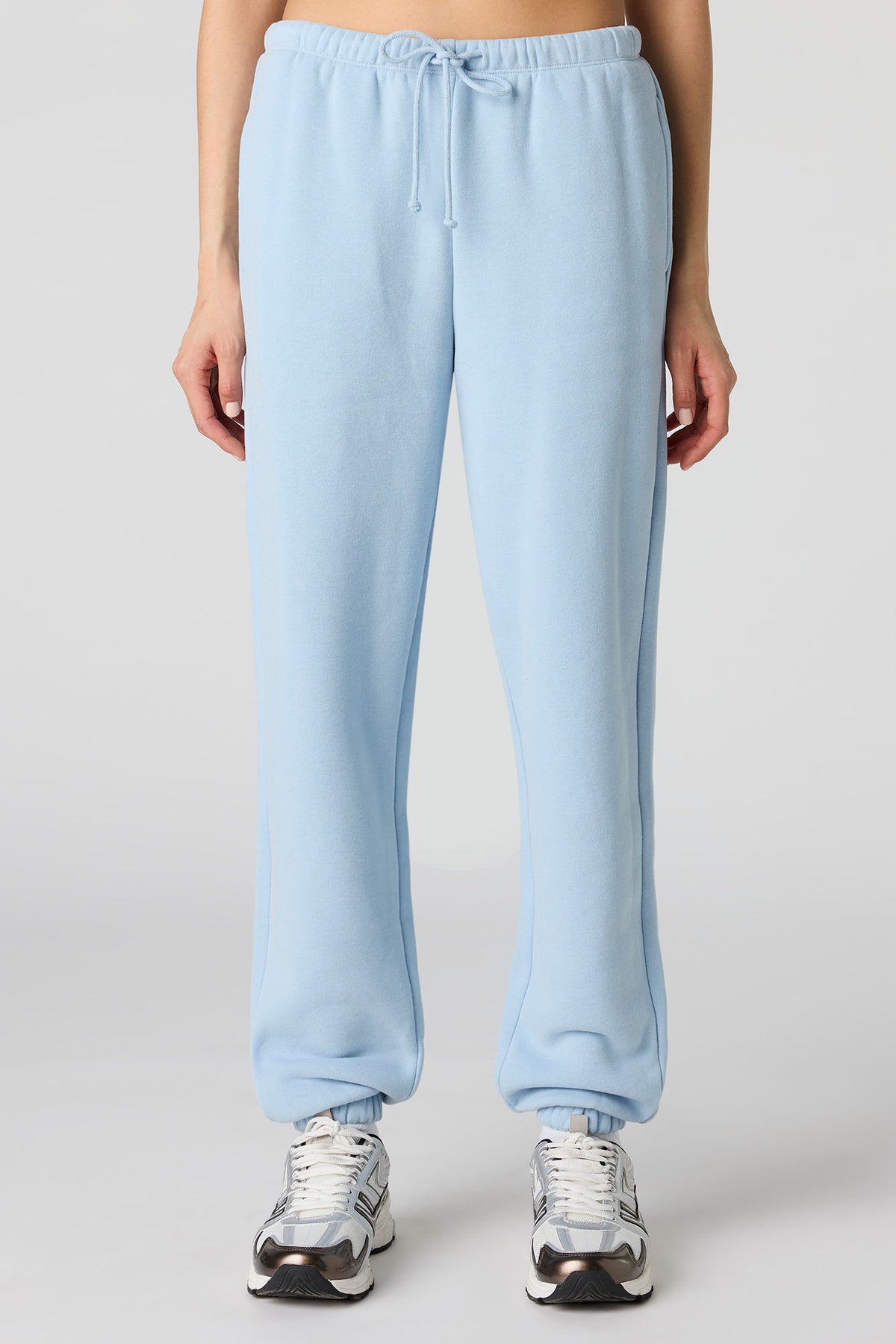 Alt View 2. Luxe Fleece Skinny Jogger - Light Blue