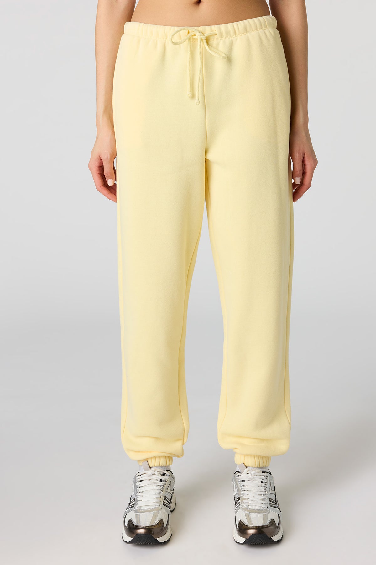 Alt View 2. Luxe Fleece Skinny Jogger - Yellow