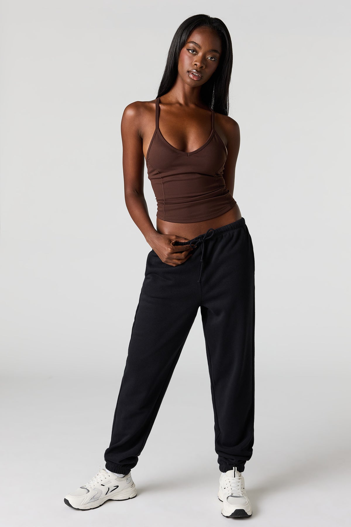 Luxe Fleece Low-Rise Jogger - Black