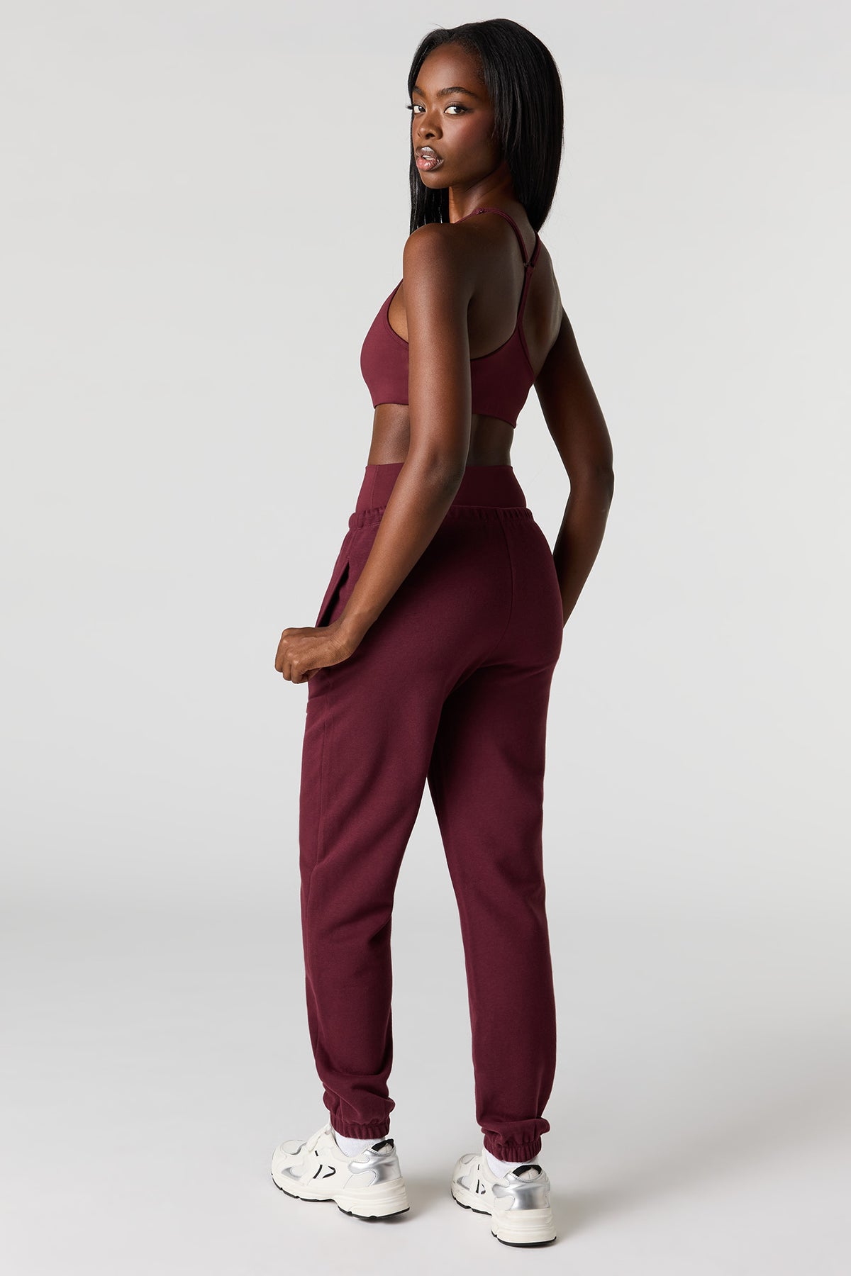 Vue alternative 3. Jogger en molleton de luxe à taille basse
