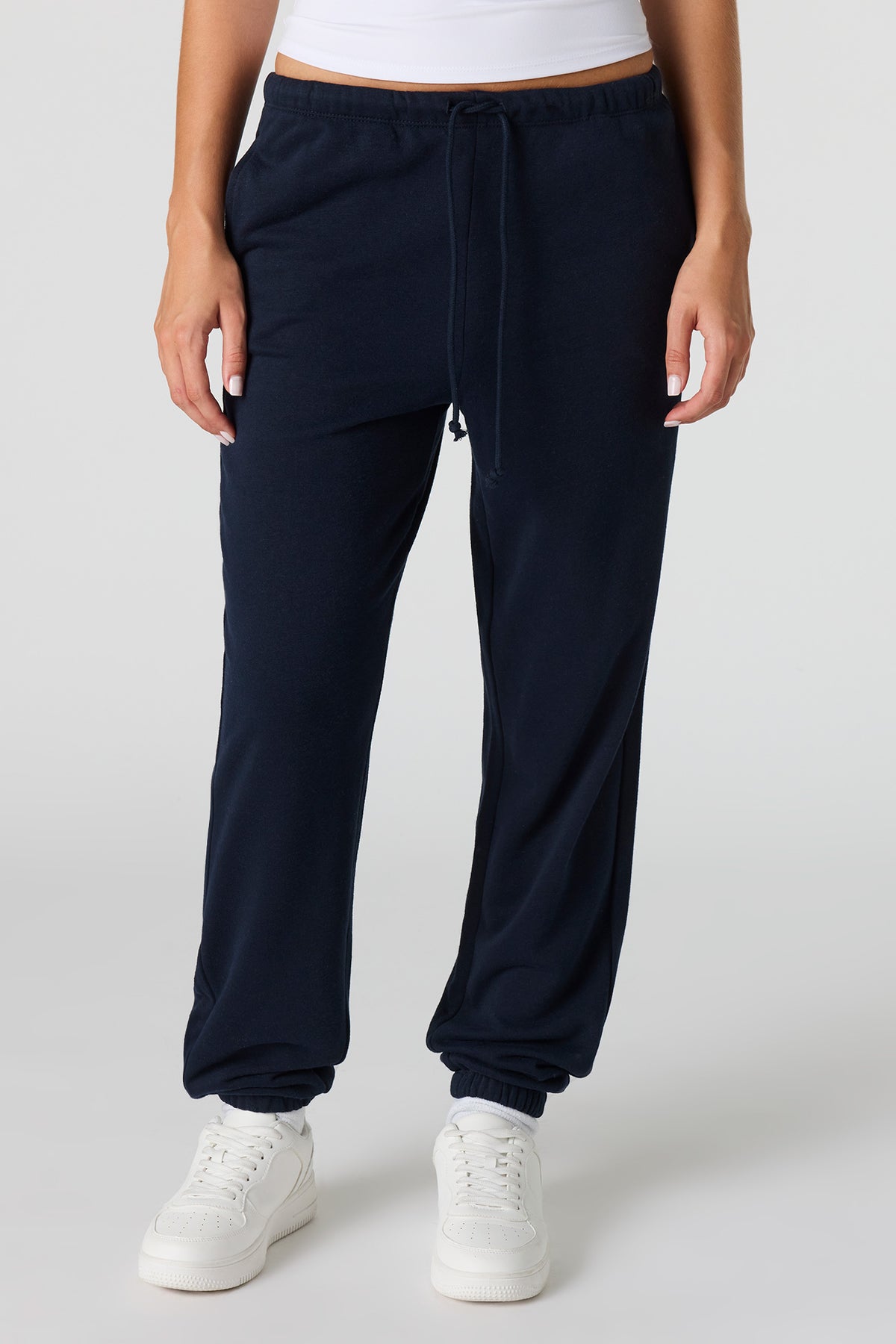 Alt View 2. Luxe Fleece Low-Rise Jogger - Dark Blue