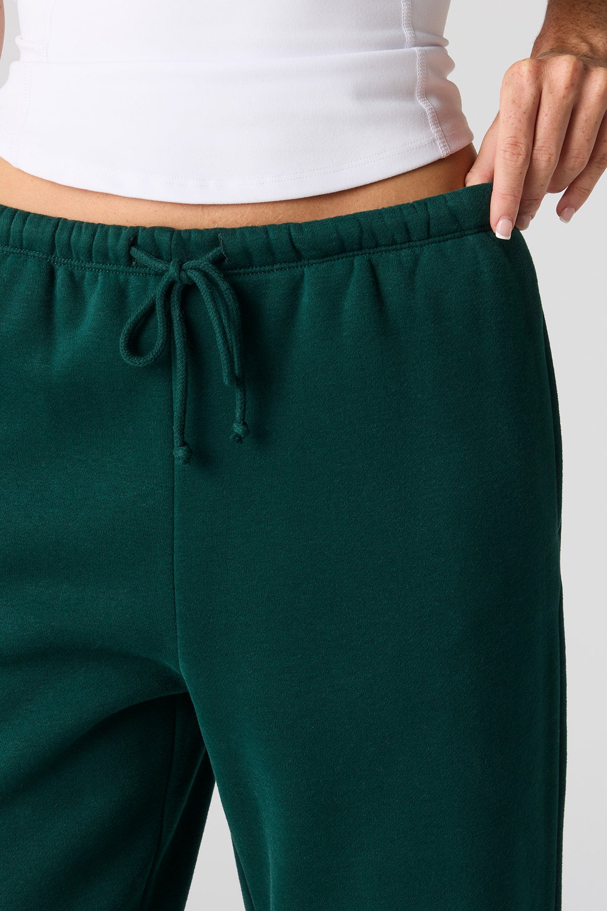 Alt View 24. Luxe Fleece Skinny Jogger - Burgundy