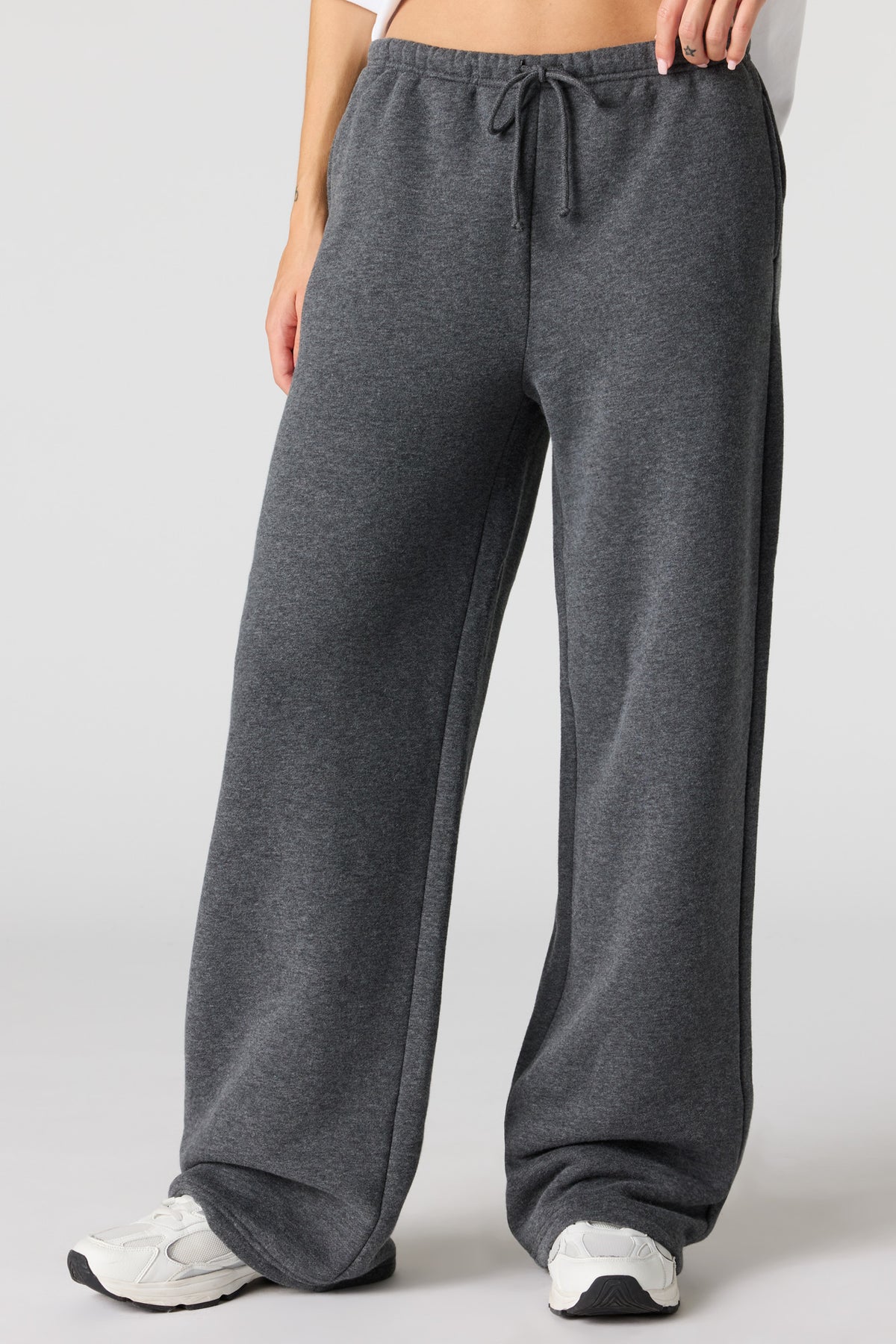 Alt View 12. Luxe Fleece Wide Leg Sweatpant - Burgundy