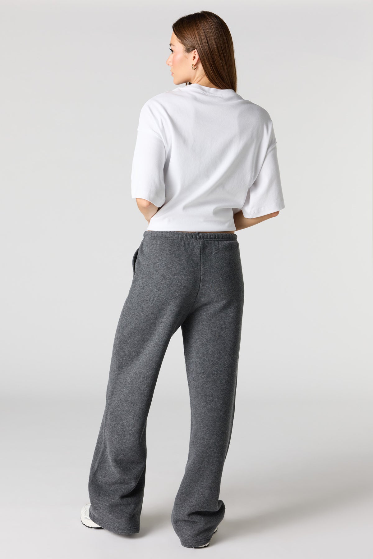 Alt View 13. Luxe Fleece Wide Leg Sweatpant - Burgundy