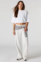 Luxe Fleece Wide Leg Sweatpant
