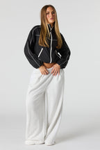 Pantalon d'entraînement ultrabaggy en molleton de luxe rayé