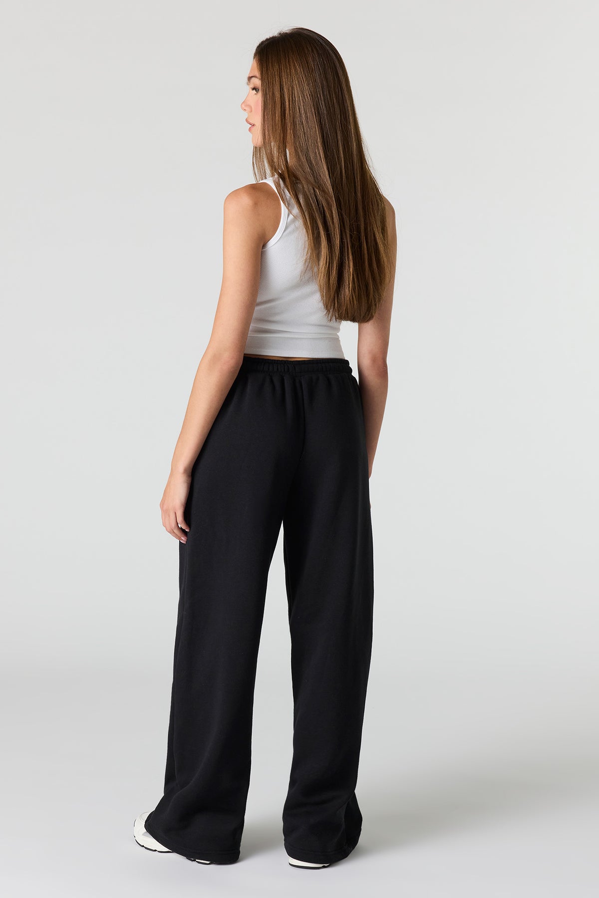 Vue alternative 7. Pantalon d'entraînement à jambe ultralarge en molleton de luxe