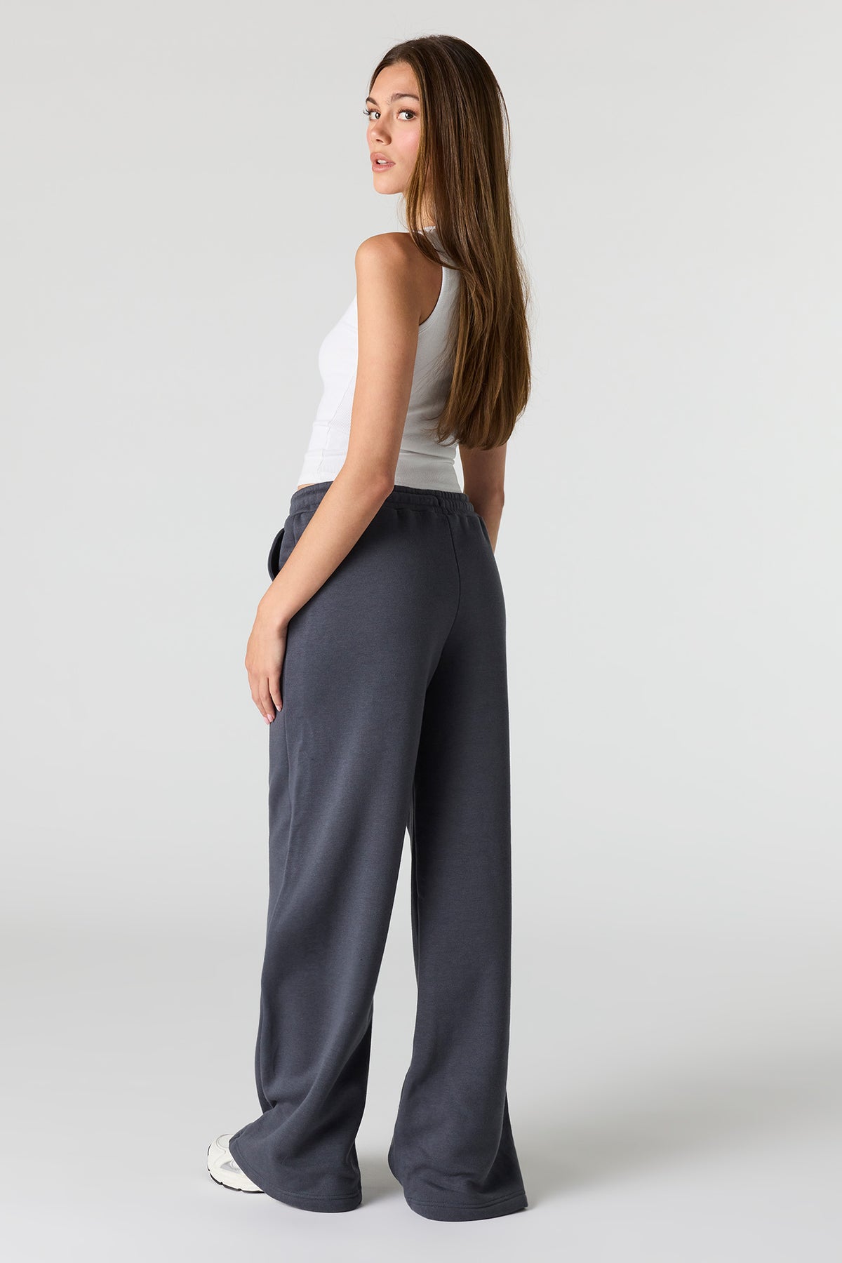 Vue alternative 11. Pantalon d'entraînement à jambe ultralarge en molleton de luxe