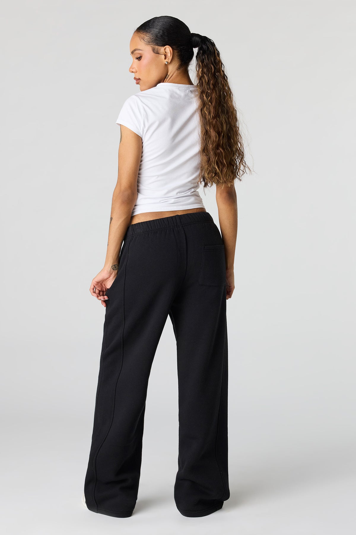 Vue alternative 3. Pantalon d'entraînement baggy en molleton de luxe