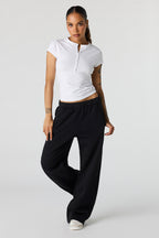 Pantalon d'entraînement baggy en molleton de luxe