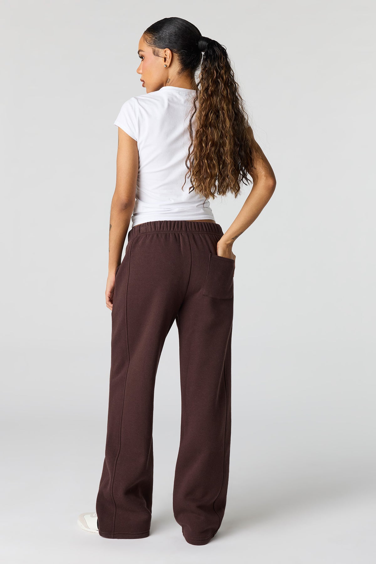 Vue alternative 3. Pantalon d'entraînement baggy en molleton de luxe