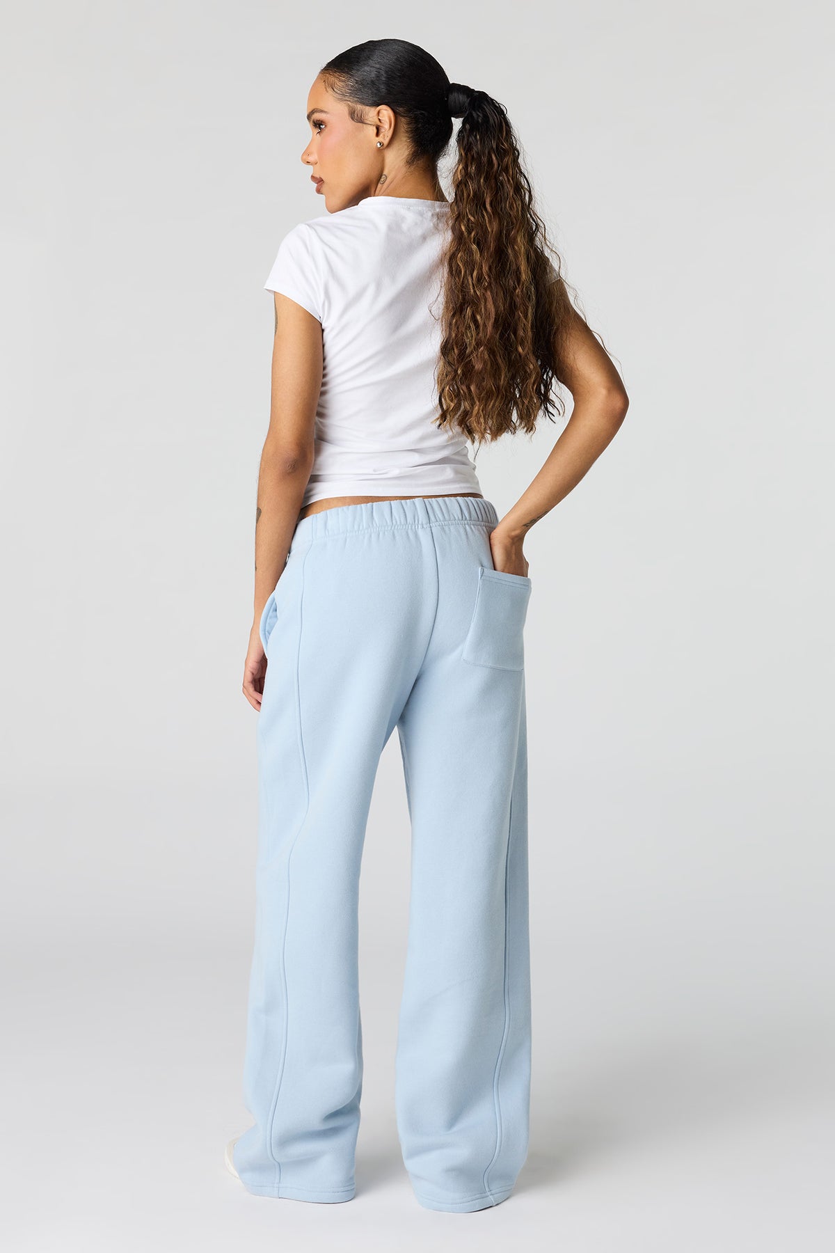 Vue alternative 3. Pantalon d'entraînement baggy en molleton de luxe