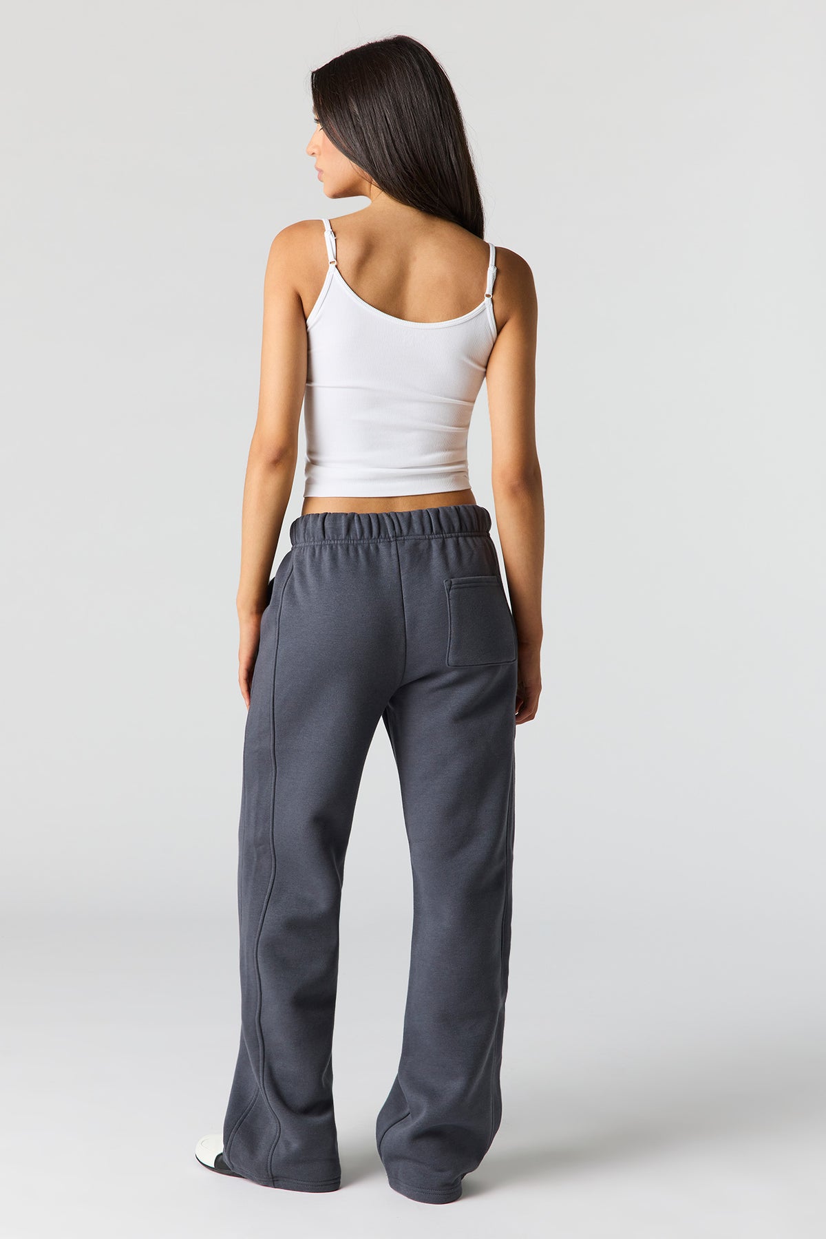 Alt View 3. Luxe Fleece Baggy Sweatpant - Dark Grey