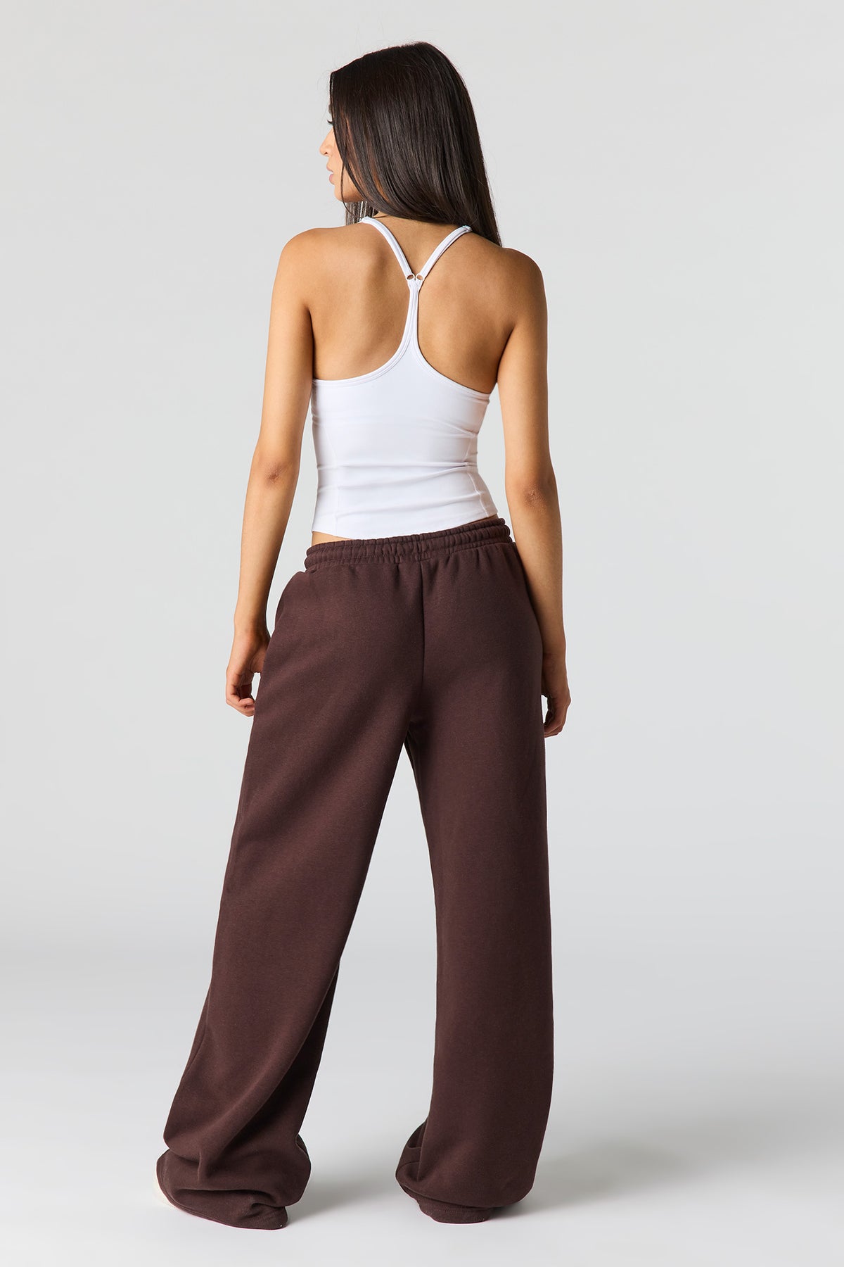 Vue alternative 3. Pantalon d'entraînement à jambe ultralarge en molleton de luxe