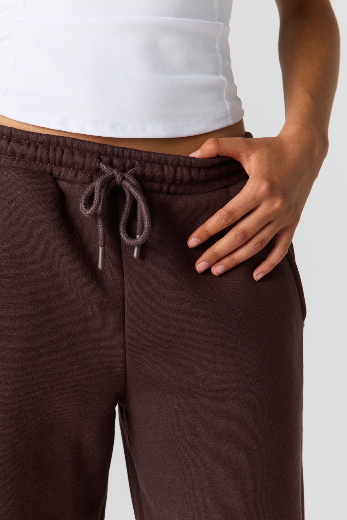 Vue alternative 4. Pantalon d'entraînement à jambe ultralarge en molleton de luxe