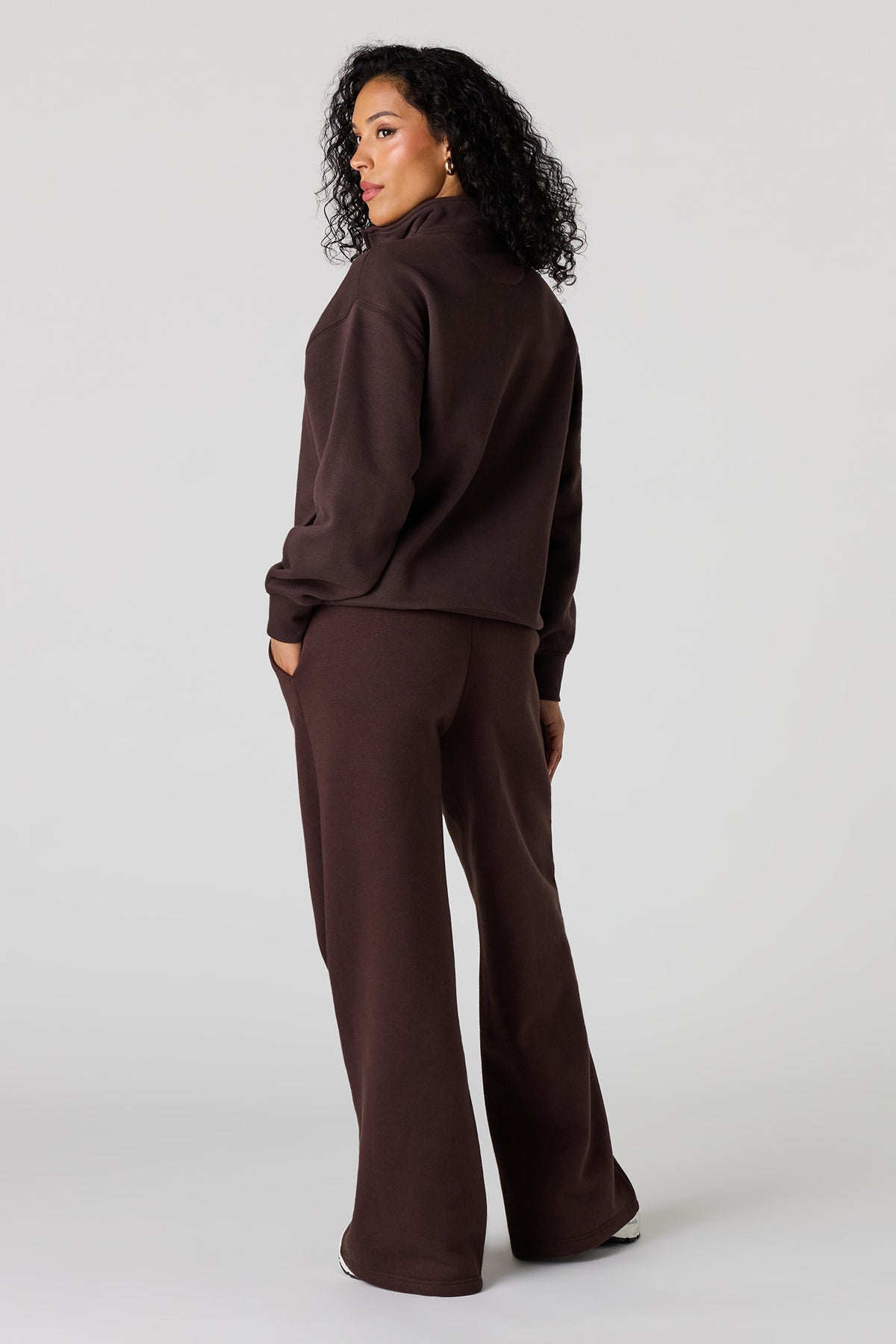 Alt View 10. Luxe Fleece Ultra Wide Leg Sweatpant - Purple
