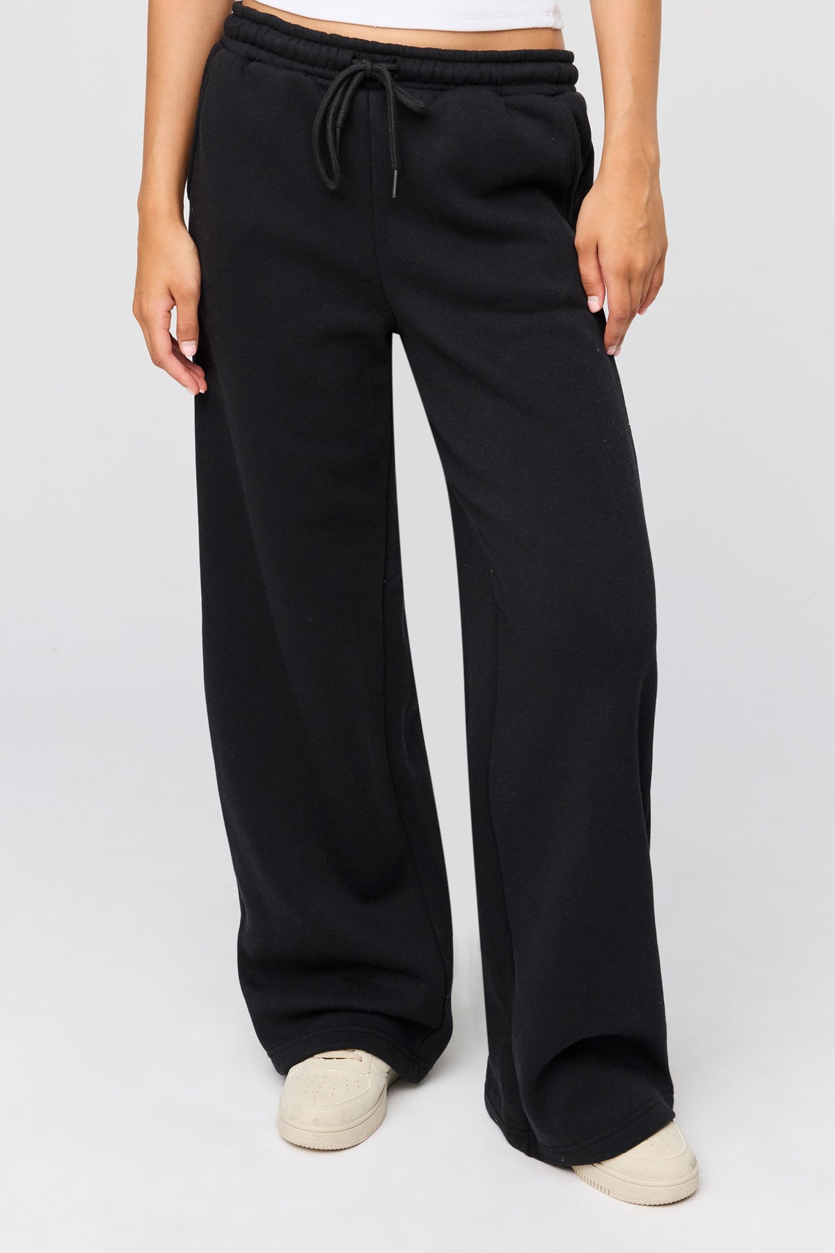 Vue alternative 5. Pantalon d'entraînement à jambe ultralarge en molleton supérieur