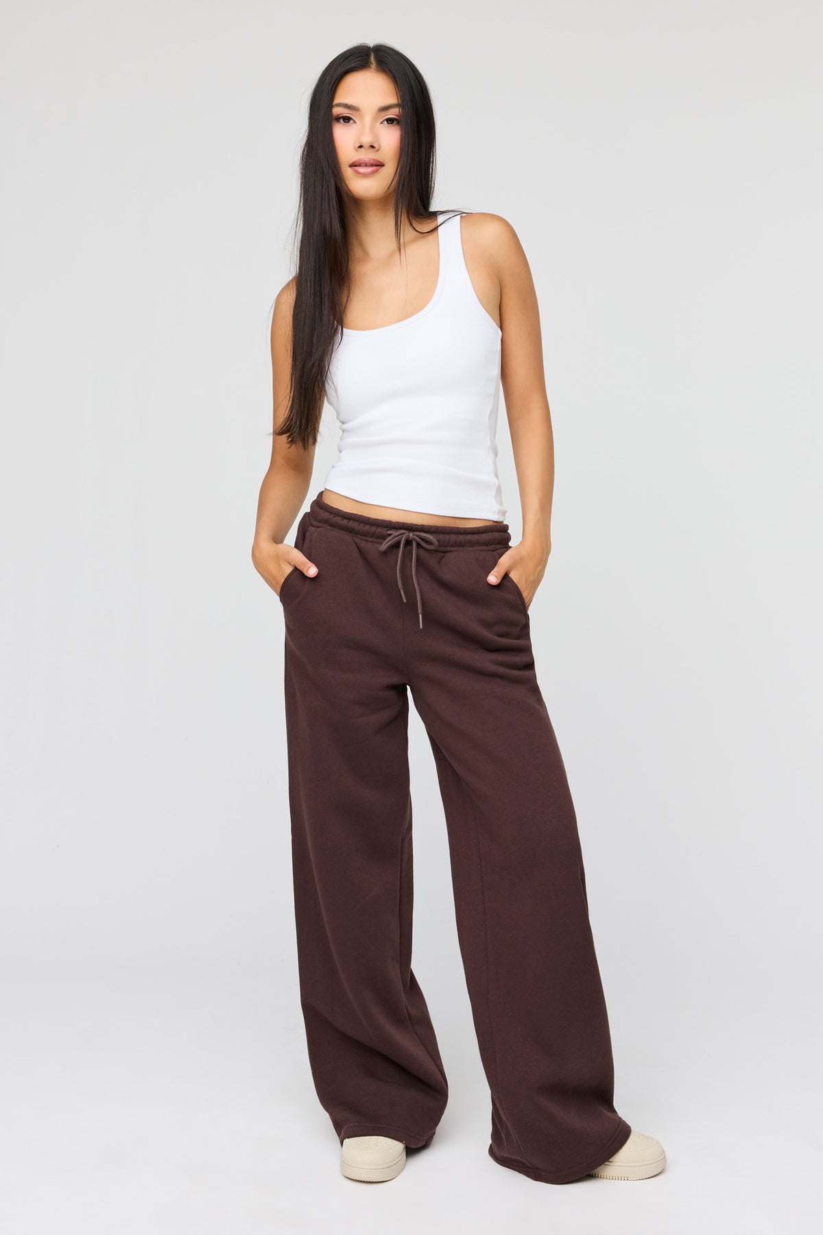 Vue alternative 10. Pantalon d'entraînement à jambe ultralarge en molleton supérieur