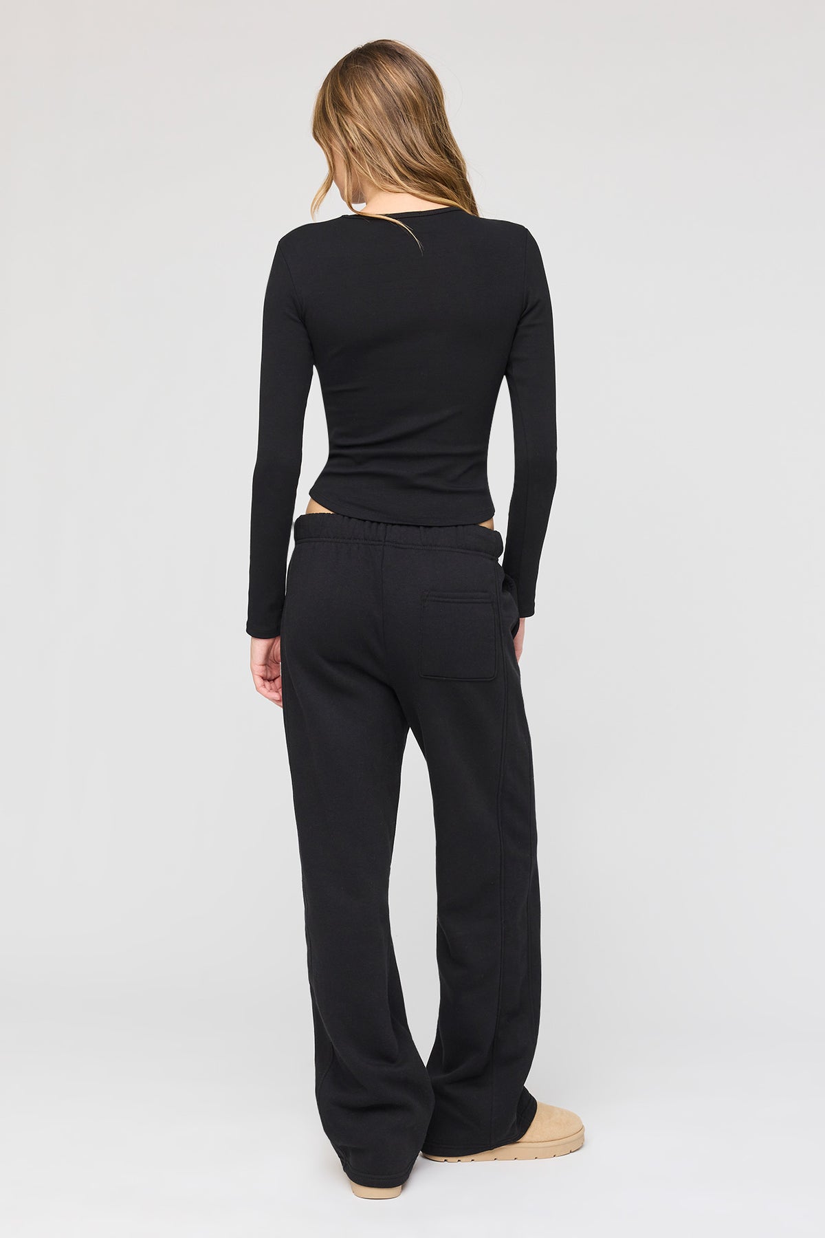 Alt View 7. Luxe Fleece Baggy Sweatpant - Light Blue