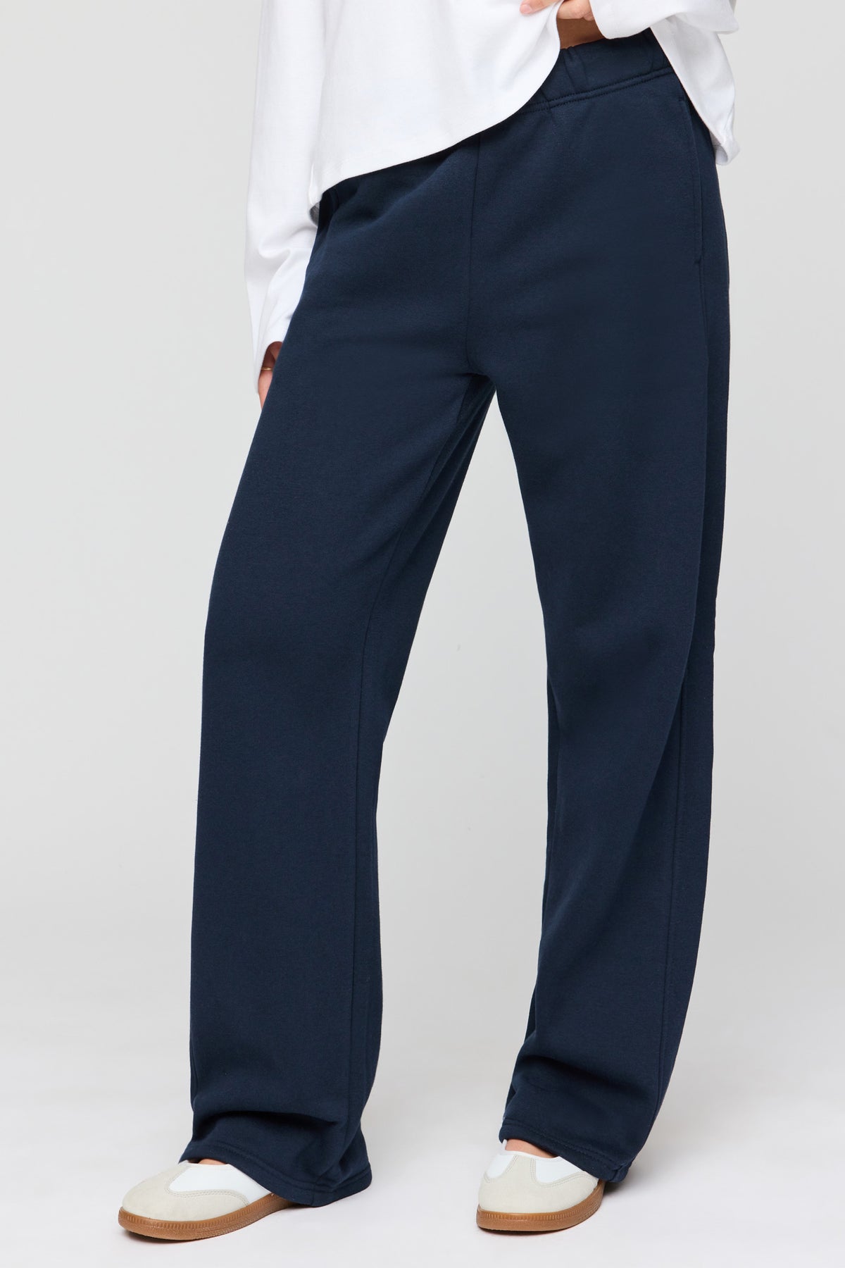 Alt View 3. Luxe Fleece Baggy Sweatpant - Dark Blue