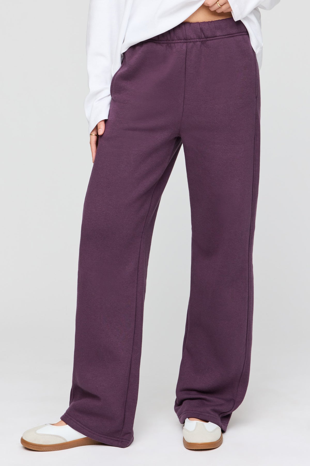 Luxe Fleece Baggy Sweatpant - Purple