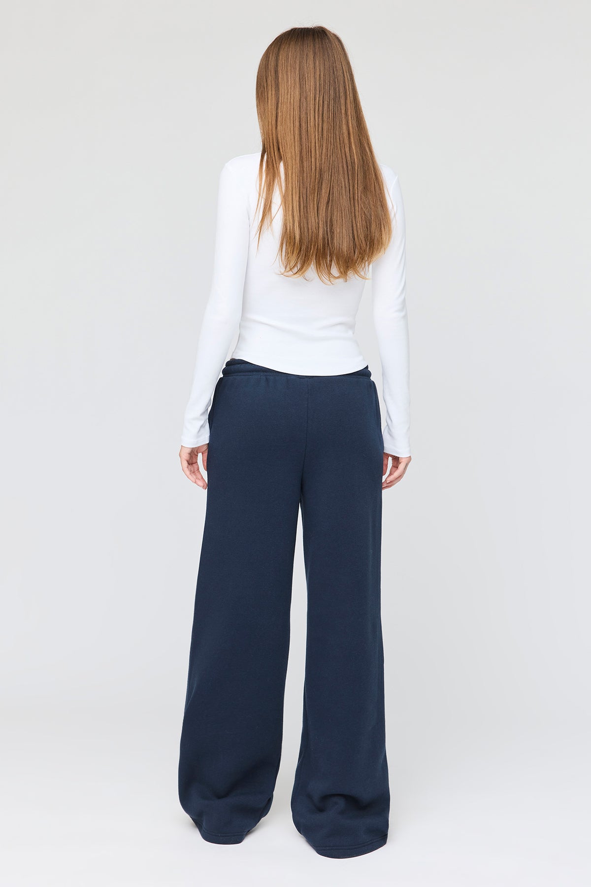 Vue alternative 3. Pantalon d'entraînement à jambe ultralarge en molleton de luxe